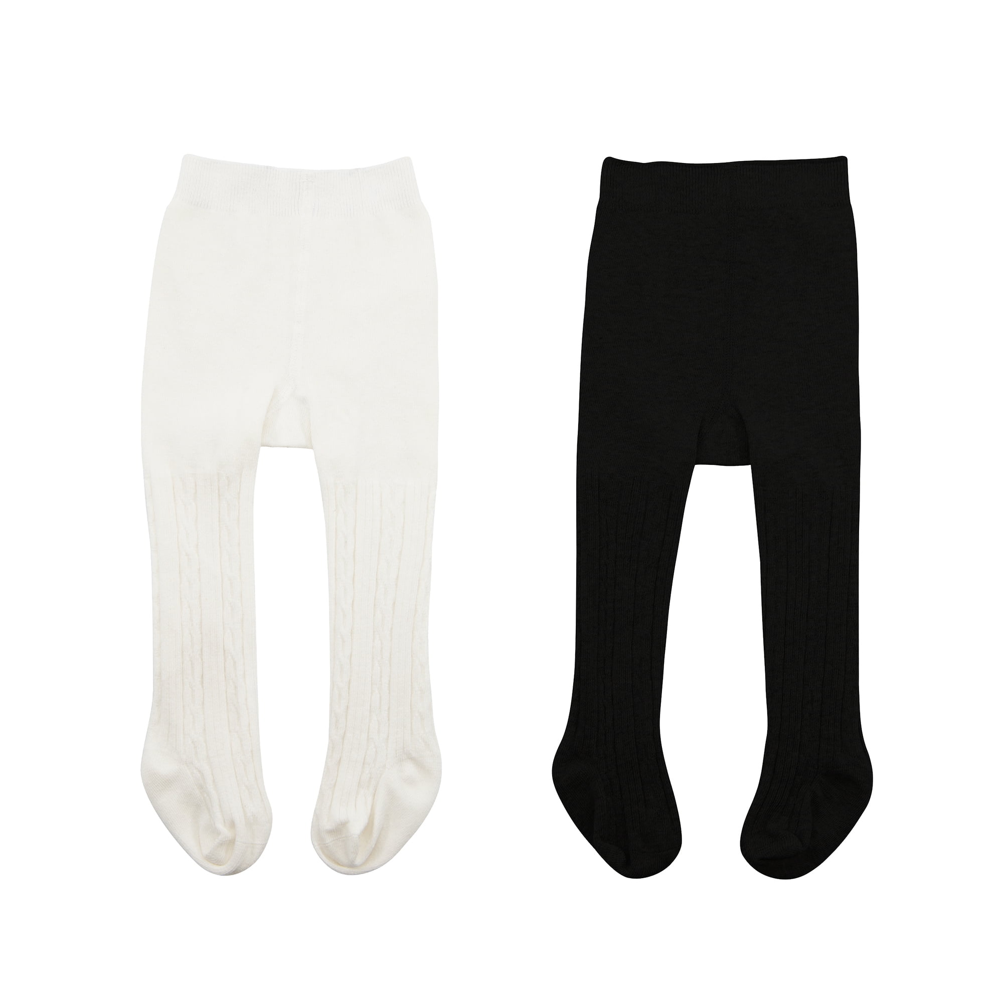 Zando 2 Pairs Cotton Baby Tights 1218 Months Girls Thick Cable Tights