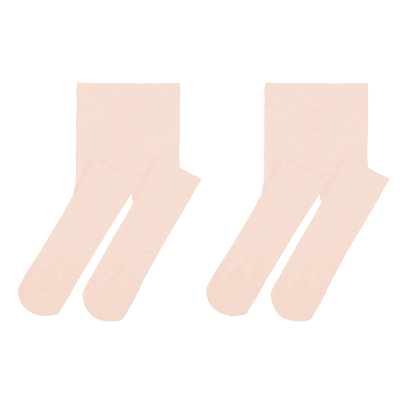 Zando 2 Pairs Ultra Soft Girls Foot Hollow Ballet Tights Convertible Dance Stockings with Hole Thick Dance Leggings Panty Hose Hollow Pink 3-6years