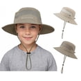 thumbnail image 1 of Zando 2 Pcs Kids Sun Hats Outdoor Wide Brim Fishing Hat for Kids Sun Protection Kids Bucket Hat for Camping Hiking, 1 of 7