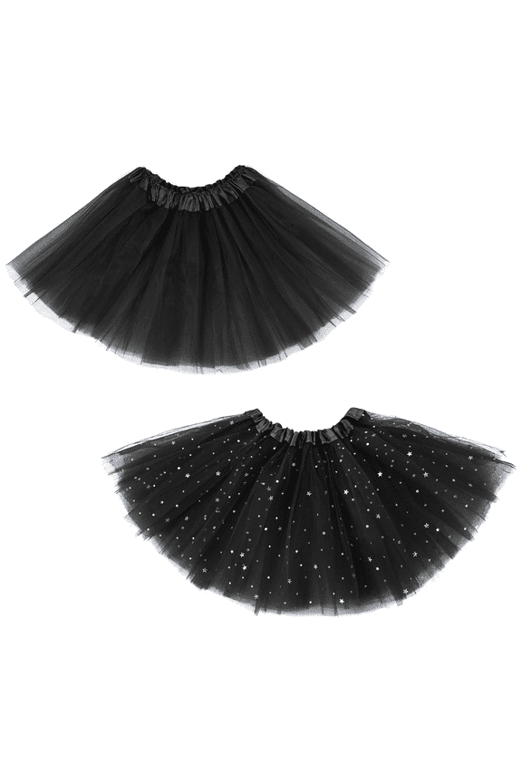 2Pcs Toddler Tutu Dress for Girls Layered Tulle Skirt Soft Princess Birthday Dresses Dance Halloween Costume 2-8T
