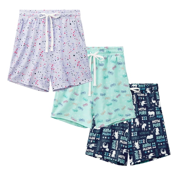 Zando 3 Pack Womens Pajama Shorts Casual Drawstring Women's Pajama Bottoms Soft Lounge Womens Shorts with Pockets XL