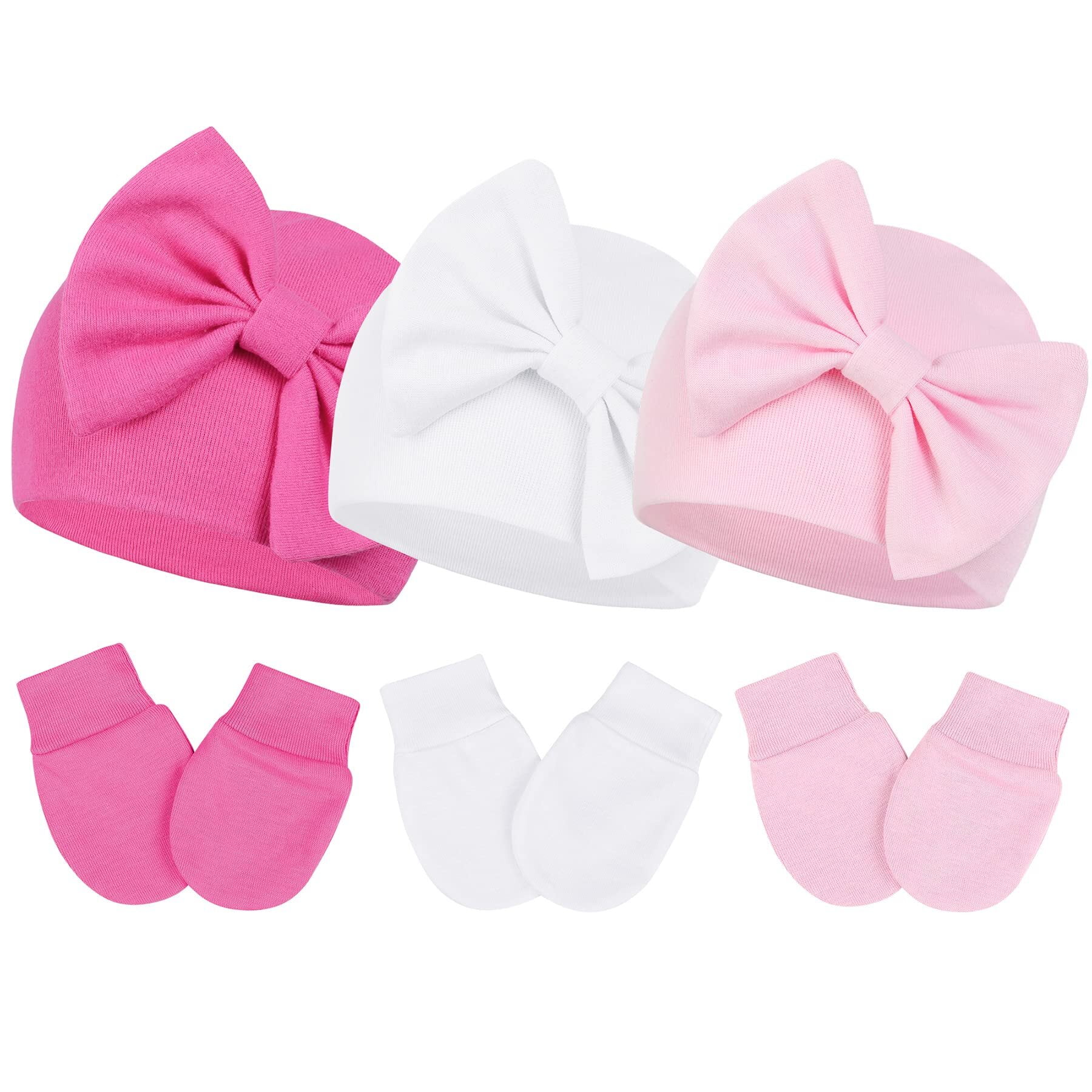 zando-3pcs-infant-hat-and-gloves-set-soft-newborn-hats-for-girls-knit