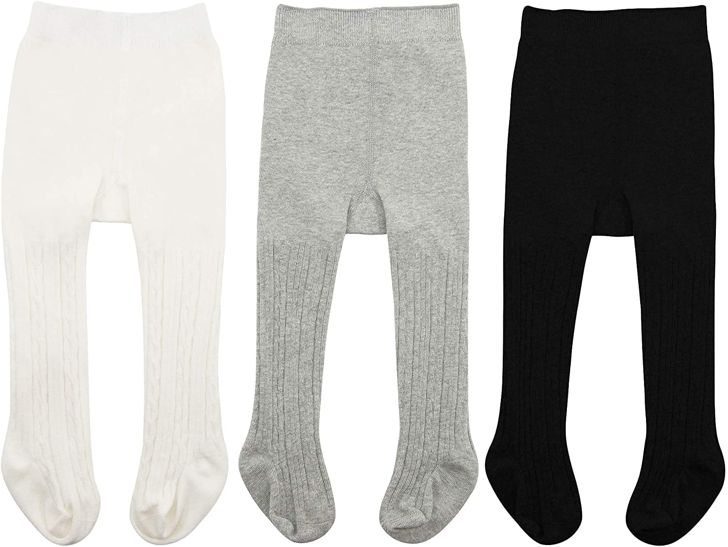 Zando Baby Girl Tights Thick Cable Knit Leggings Stockings Cotton
