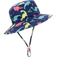 thumbnail image 1 of Zando Beach Baby Sun Hat UPF 50+ Sun Protection Wide Brim Summer Baby Boy Bucket Hats Cute Toddler Sun Hats for Boy Navy Dinosaur L, 1 of 8