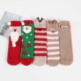 thumbnail image 1 of Zando Christmas Fuzzy Socks Pack Comfy Socks Women Fuzzy Warm Fluffy Slipper Socks Fleece Socks, 1 of 7