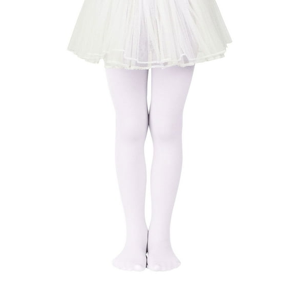 Zando Dance Ballet Tights for Toddler Girls White Baby Girls Tights Ballet Stockings 1-3T