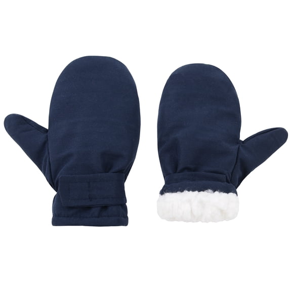 Zando Kids Ski Mittens Girls Boys Ski Gloves Waterproof Warm Snow Gloves for Winter Outdoor Activities Navy L