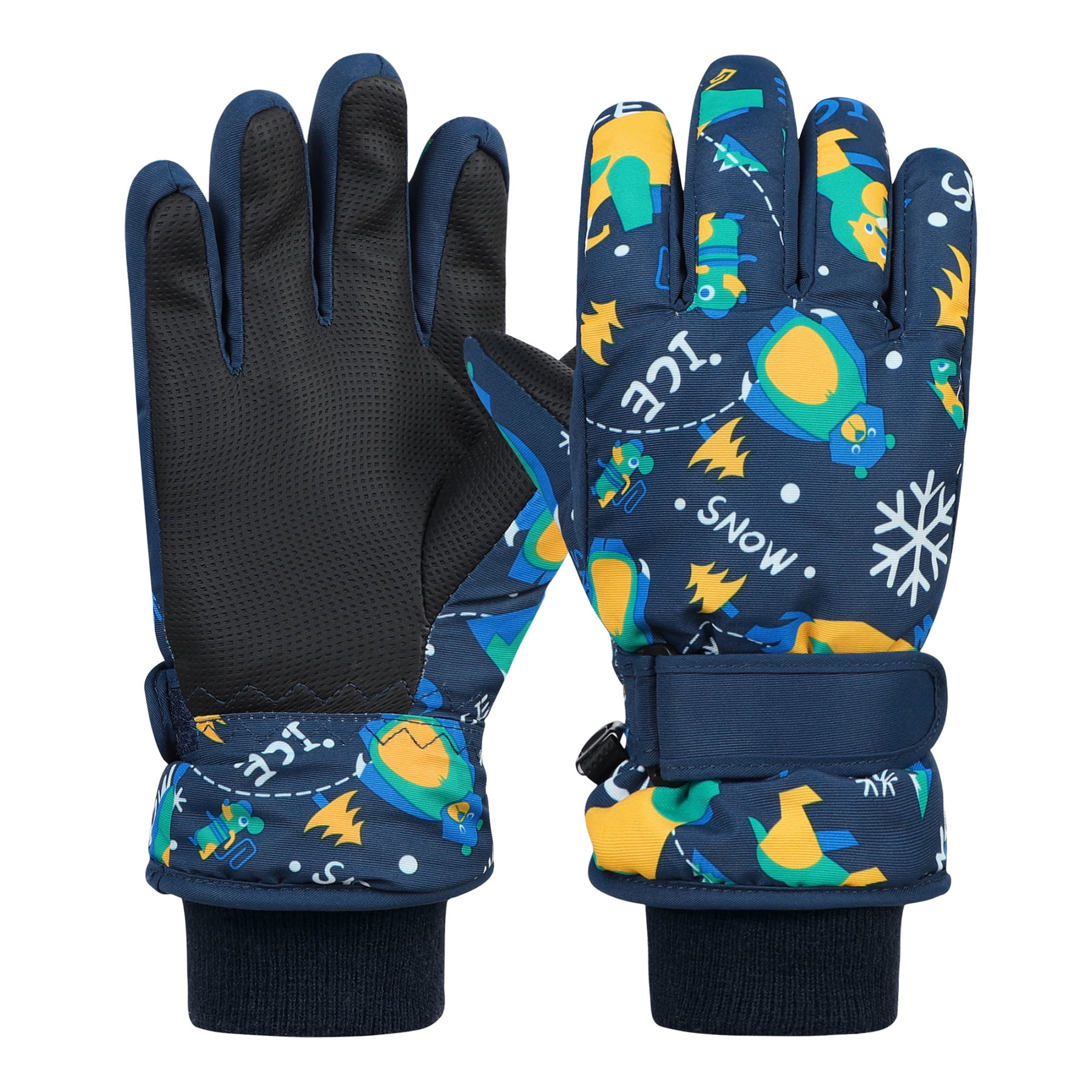Zando Kids Snow Gloves for Toddler Girls Boys Waterproof Gloves Kids
