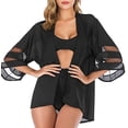 thumbnail image 1 of Zando Kimono Swimsuit Cover Up Casual Loose Open Front Cardigan Women's, 1 of 5