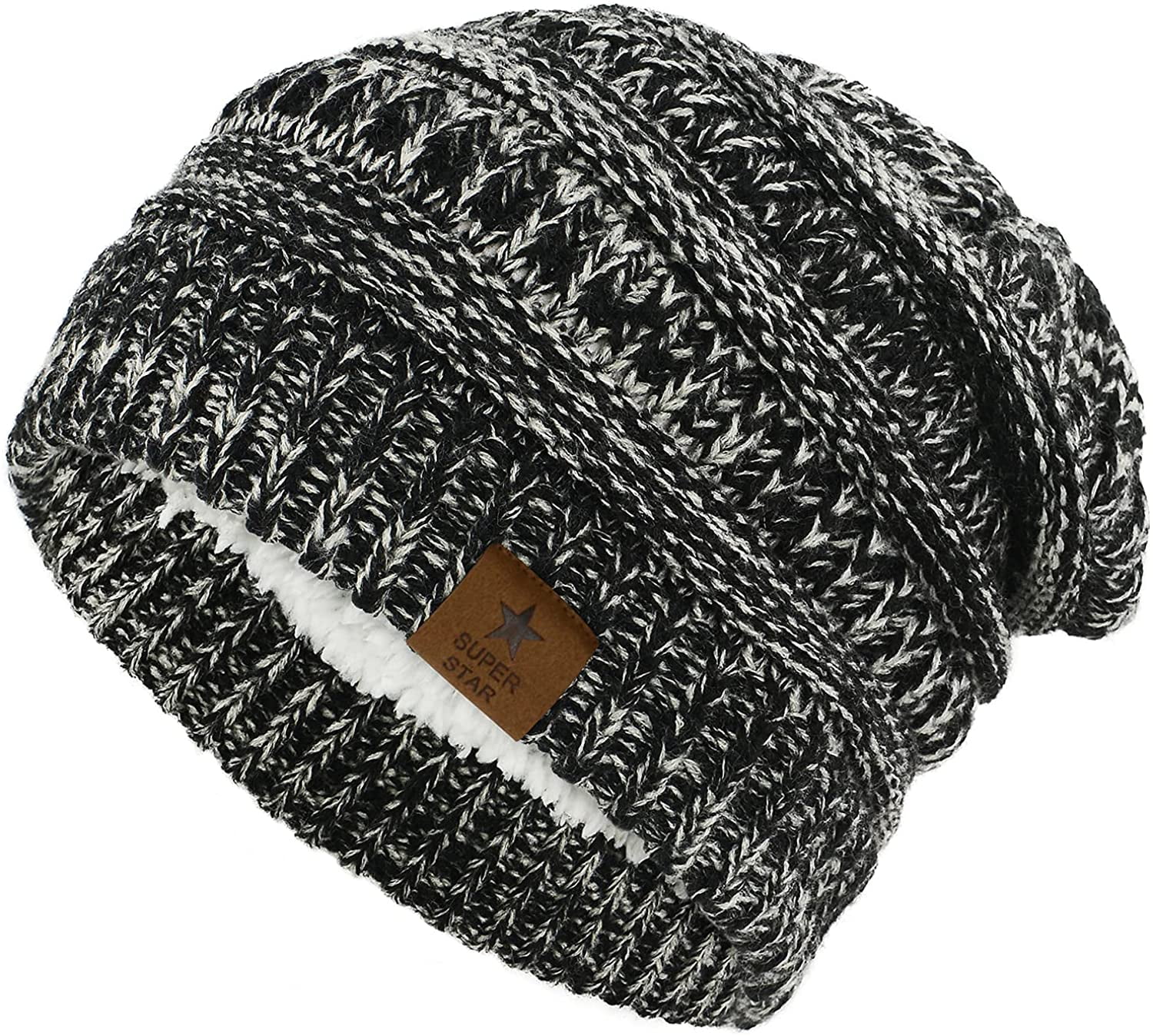 Zando Knit Beanie Hat for Women Thick Winter Slouchy Beanie  display picture 2