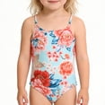 thumbnail image 1 of Zando Girls Bathing Suit 2-9 Years Cute One Piece Swimsuit for Toddler Kids Adjustable Quick Dry Swimwear for Summer Beach Wear UPF 50+, 1 of 7