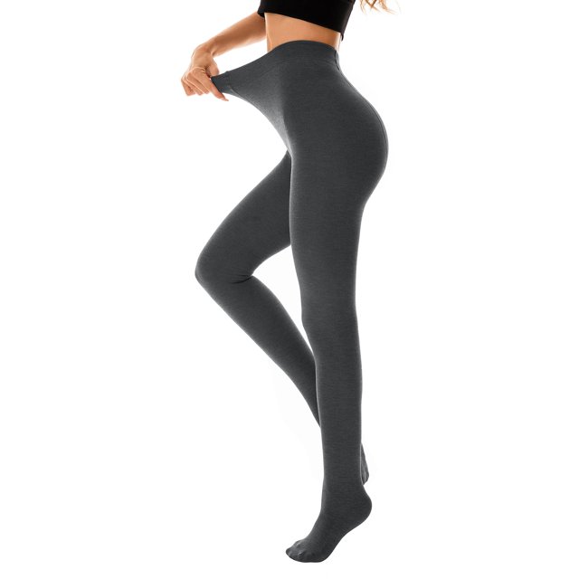 Zando Opaque Fleece Lined Tights Women Warm Fleece Tights for Women Winter Tights Control Top