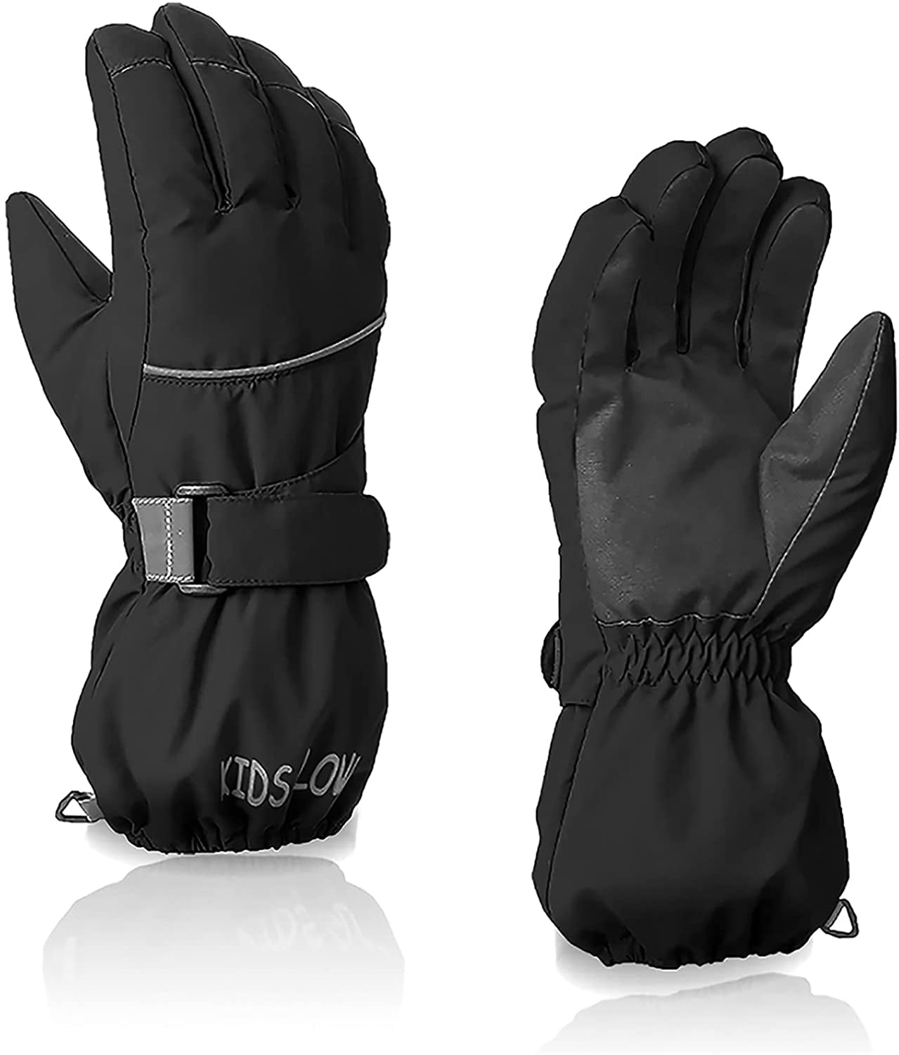 Zando Snow Gloves for Kids Winter Gloves for Girls Waterproof Ski