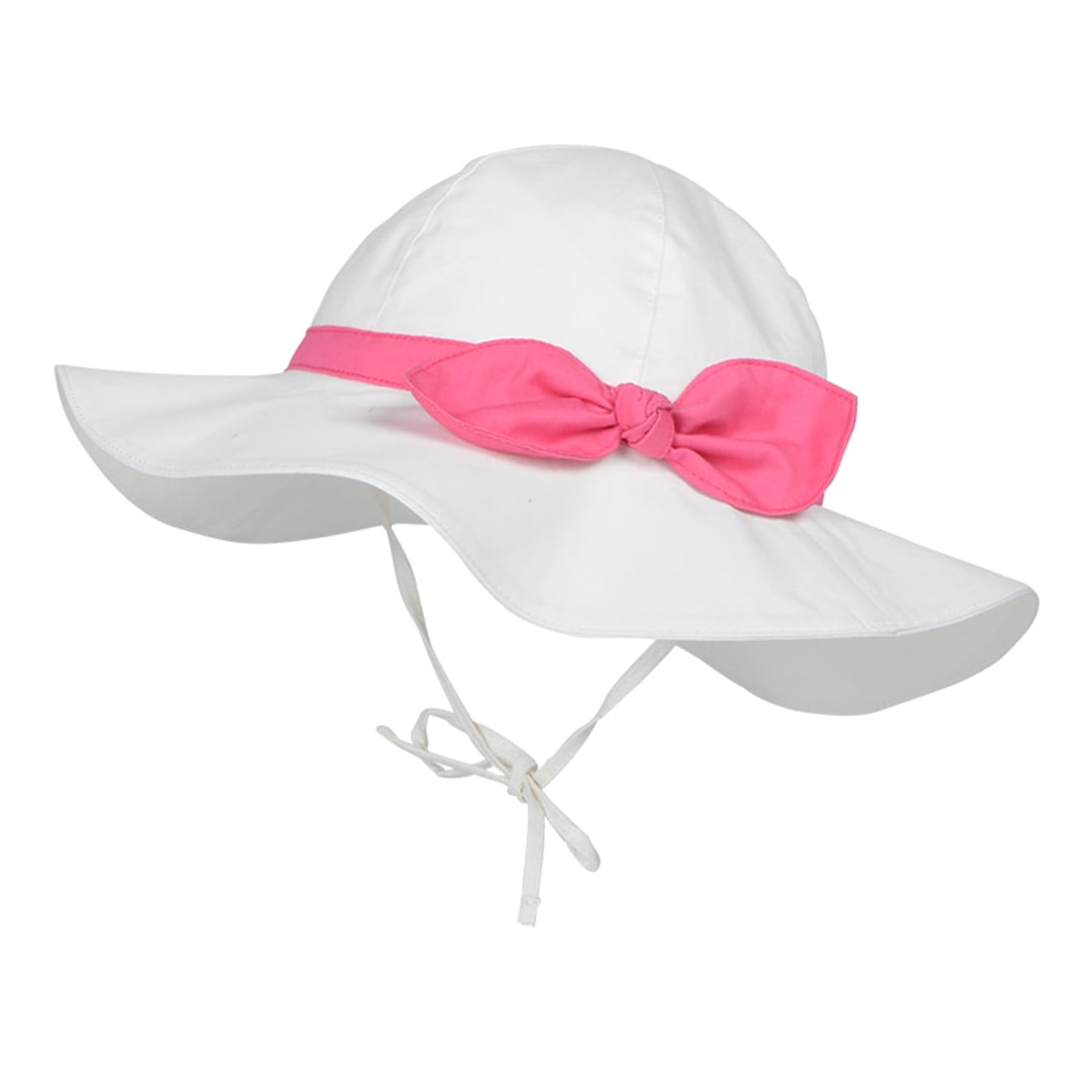 Zando UPF 50+ Baby Girl Sun Hat Wide Brim Cotton Breathable Infant