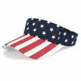 thumbnail image 1 of Zando 4th of July Sun Visor Hat for Men Women Patriotic American Flag Sports Visor Adjustable Sweat-Wicking Quick Dry Sun Cap, 1 of 6