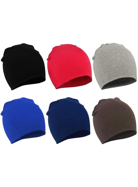 Winter Cotton Warm Hat Unisex Baby Beanie Hat Infant Baby Soft Cute Knit Cap 6 Pack 8S