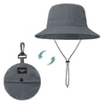 thumbnail image 1 of Zando Womens Bucket Hats Packable Foldable Bucket Hats for Men Waterproof Lightweight Fishing Hiking Hat Wide Brim Sun Hats for Women UV Protection Gray, 1 of 6