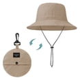 thumbnail image 1 of Zando Womens Bucket Hats Packable Foldable Bucket Hats for Men Waterproof Lightweight Fishing Hiking Hat Wide Brim Sun Hats for Women UV Protection Khaki, 1 of 6
