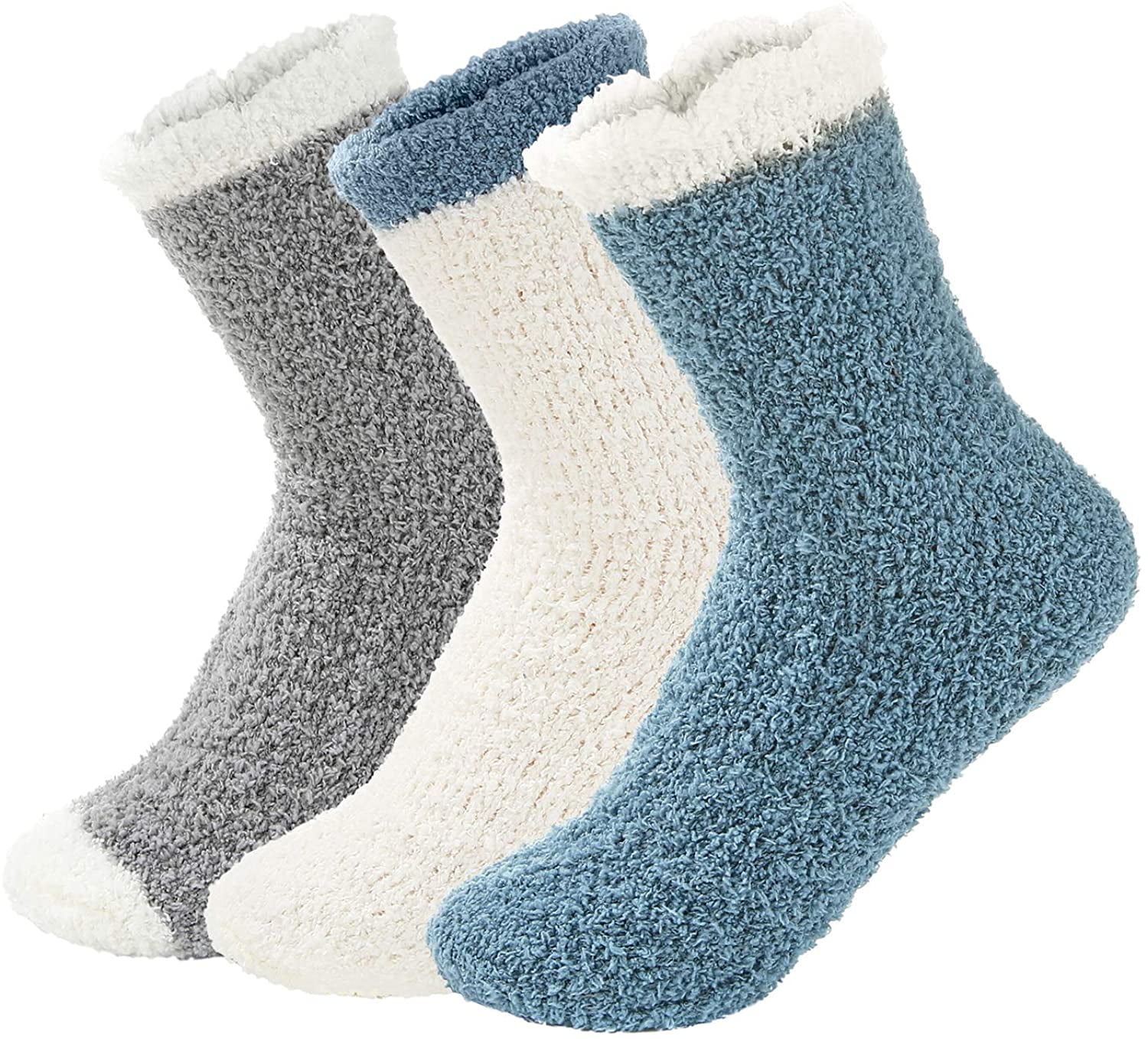 Zando Christmas Fuzzy Socks for Women Winter Cozy Socks Women