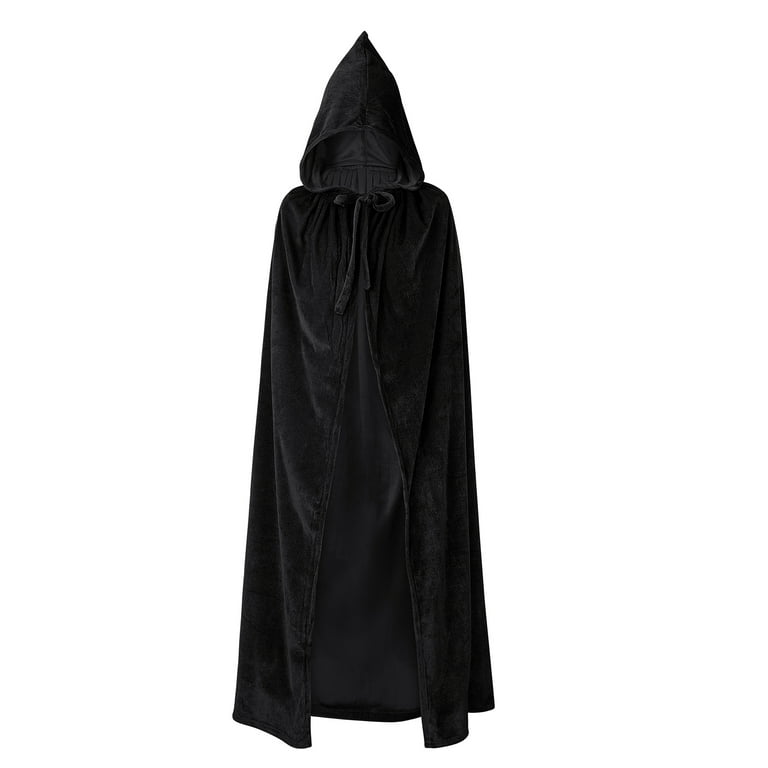 Hooded Vampire Cape Adult Black Hooded Vampire Cape Adult Black