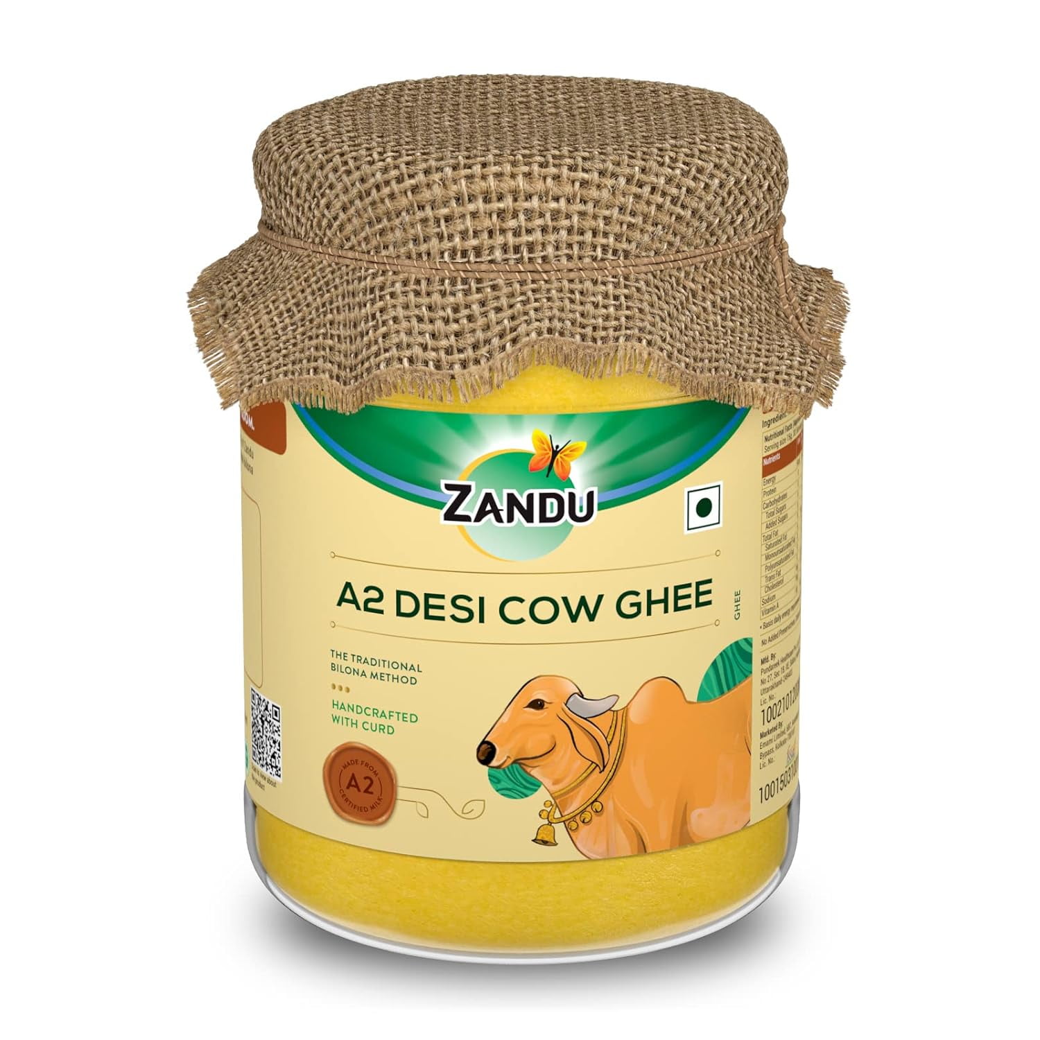 Zandu A2 Desi Cow Ghee 500ml