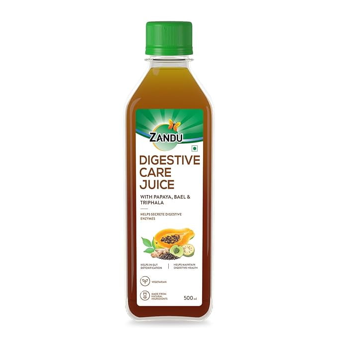 Zandu Digestive Care Juice, 500 ml, Enriched with Papaya, Triphala & Bael to improve Gut Health