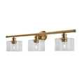 thumbnail image 1 of Zane 3-Light Soft Gold Bath Light with Clear Glass - Soft Gold, 1 of 4