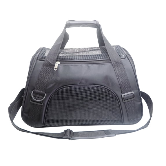 ZaneSun Cat Carrier,Soft-Sided Pet Travel Carrier for Cats,Dogs Puppy Comfort Portable Foldable Pet Bag Airline Approved(black)