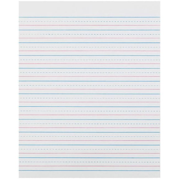 Zaner Bloser 0.5 in. Ruled Sulphite Paper - Grade 3 - Pack of 2