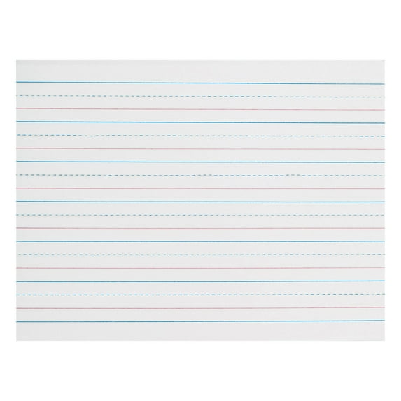 Zaner Bloser 3/4in Ruled Sulphite Paper Gr K