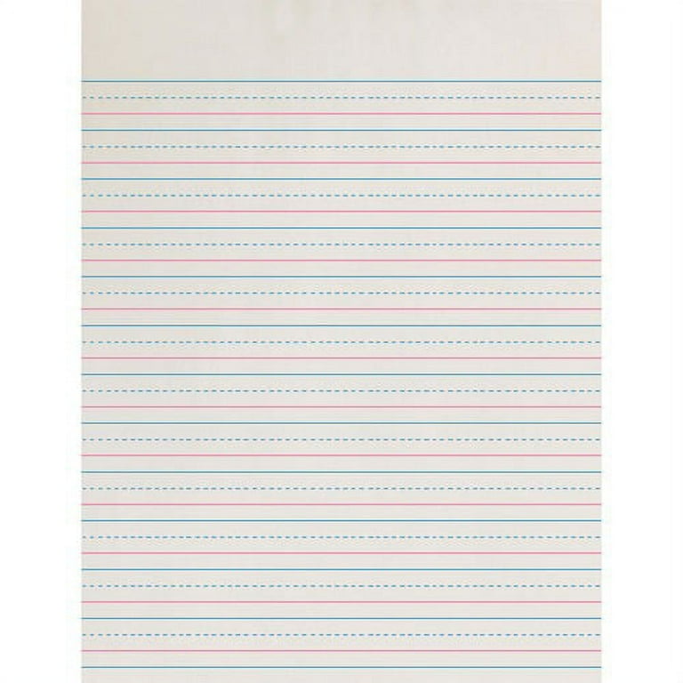 Zaner-Bloser Dotted Midline Newsprint Paper - Letter - 500 Sheets - 0.50 Zaner-Bloser Dotted Midline Newsprint Paper - Letter - 500 Sheets - 0.50