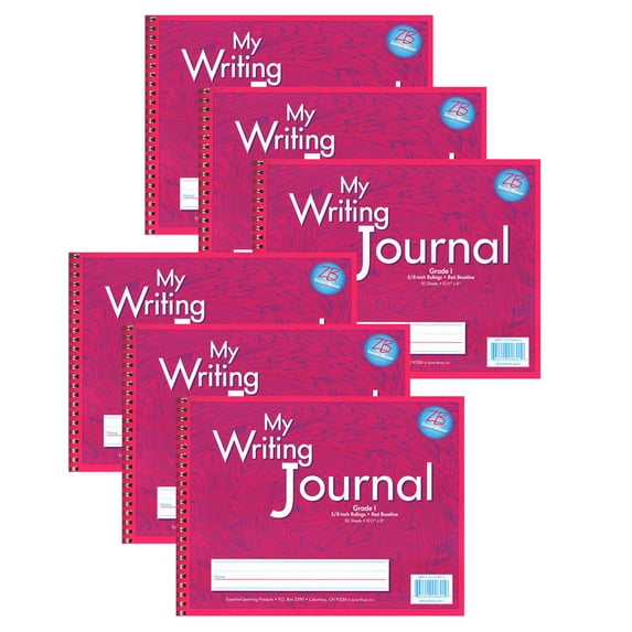 Zaner-Bloser My Writing, Journal, Grade 1, Pink, Pack of 6