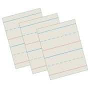 Zaner-Bloser Newsprint Handwriting Paper, Dotted Midline, Grade 1, 5/8" x 5/16" x 5/16" Ruled Long, 10-1/2" x 8", 500 Sheets Per Pack, 3 Packs