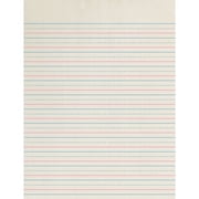 Zaner-Bloser Newsprint Handwriting Paper, Dotted Midline, Grade 2, 1/2" x 1/4" x 1/4" Ruled Short, 8" x 10-1/2", 500 Sheets Per Pack, 3 Packs