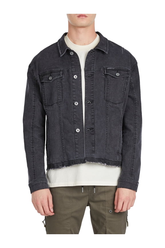 Men's Snitch Denim Jacket X-Large Vintage Black