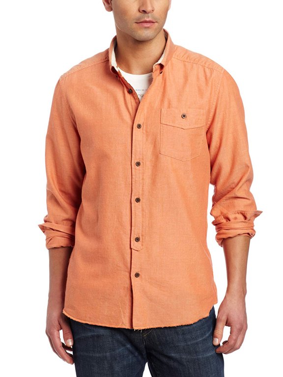 Men's The Ox Long Sleeve Shirt Medium Rust