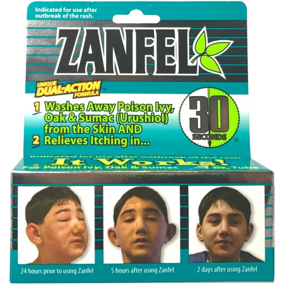 Zanfel Wash For Poison Ivy, Oak & Sumac (Urushiol) 1 oz (Pack of 2)