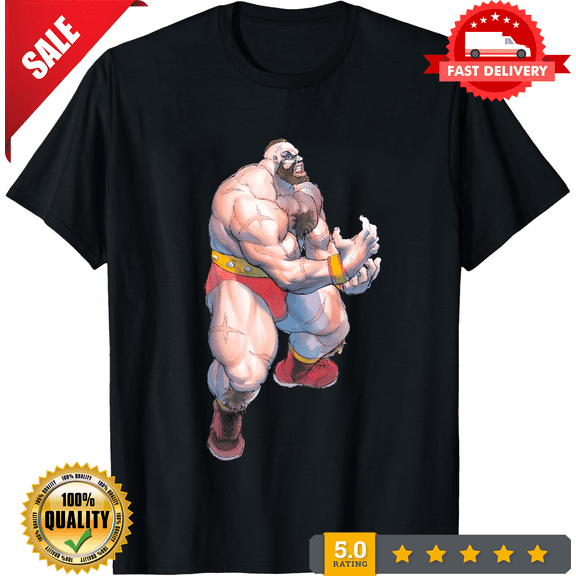 Zangief Grappler Super Street Fighting 2 Turbo Premium Unisex T-shirt (vectorized Design), LIMITED EDITION-TH66426