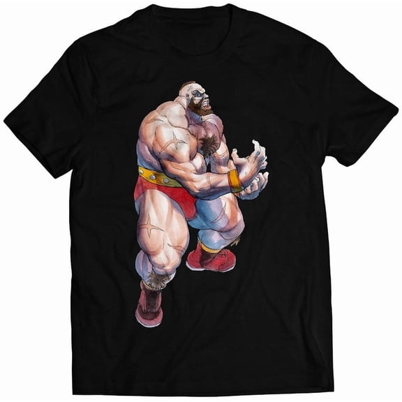 Zangief Grappler Super Street Fighting 2 Turbo Premium Unisex T-shirt (vectorized Design)