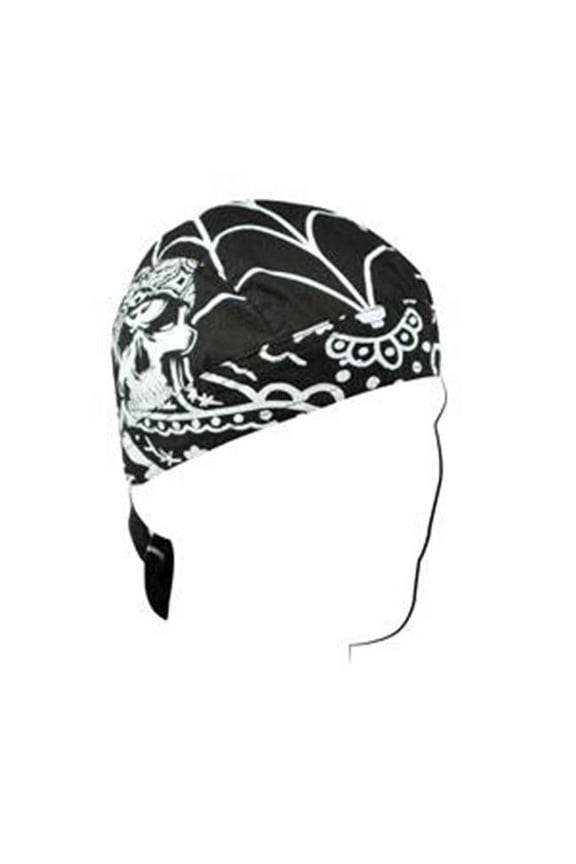 Zan Headgear Road Hog Flydanna Headwrap Gangster Skull