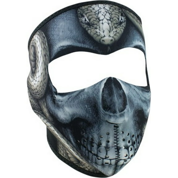 Zan Headgear Full Face Neoprene Facemask Snake Skull