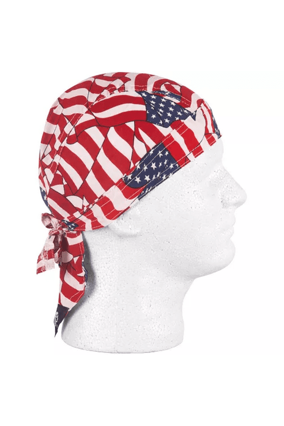 Zan Headgear Flydanna Headwrap Wavy American Flag