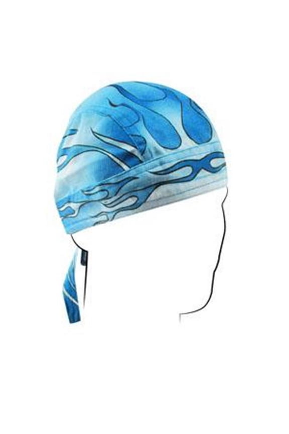 Zan Headgear 100% Cotton Road Hog Flydanna Bandanna, Blue Blaze, OSFM