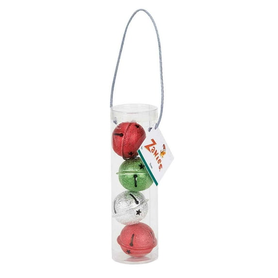 Zanies ZA Holiday Jingle Ball Canister 4Pk