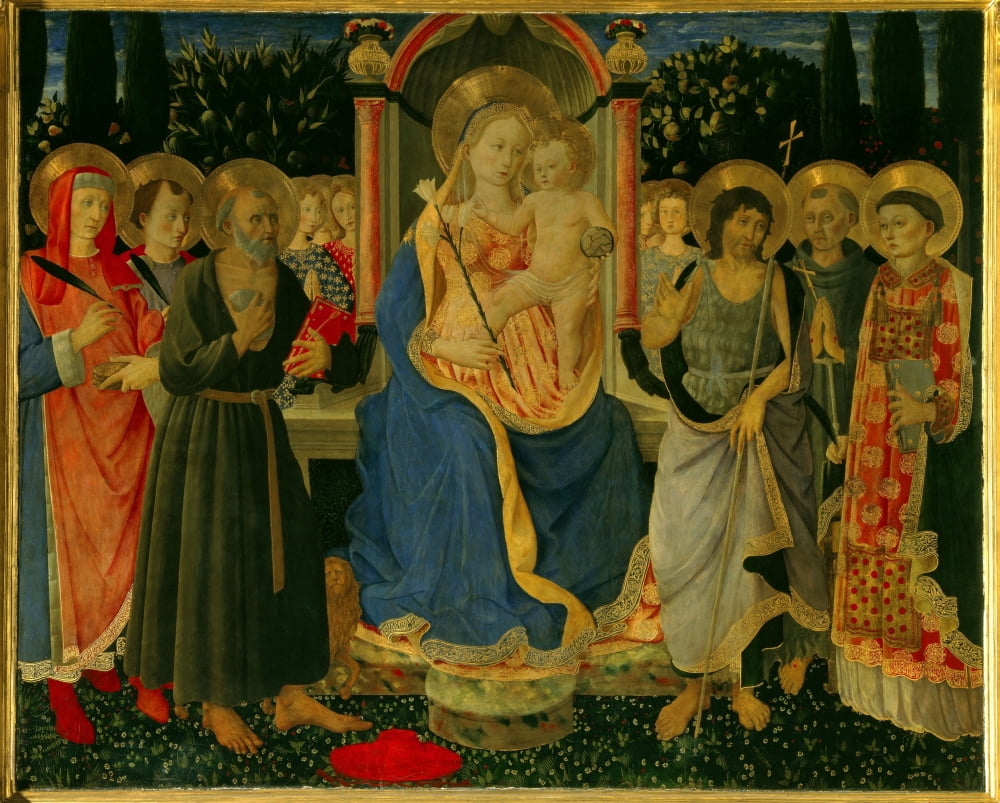 Zanobi Di Benedetto Strozzi (1412-1468) Italian School Canvas Art - (36 x 24)