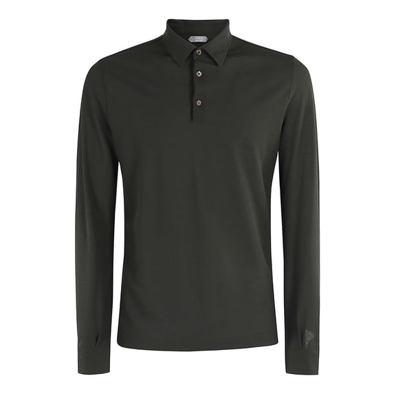 Zanone Soft Ice Cotton Dark Green Slim Fit Polo Shirt (Men's)