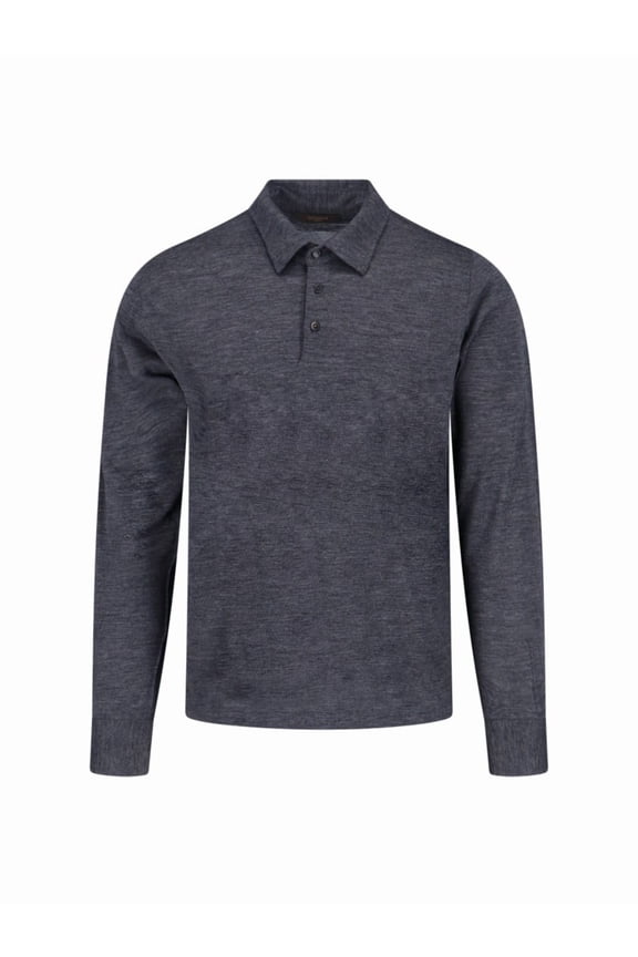 Virgin Wool Polo – Grey (Men's)