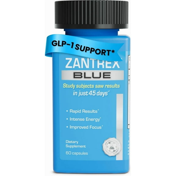 Zantrex Blue Energy and Weight Management Supplement for Appetite Control, Increased Calorie Burn | 60 Capsules