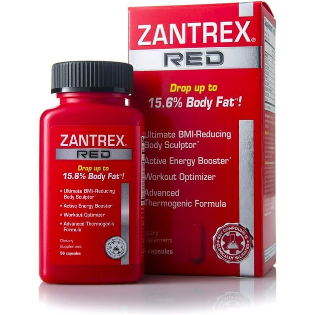 Zantrex Red, 56 Count Weight Loss Supplement Pills Fat Burning Pills Metabolism Booster