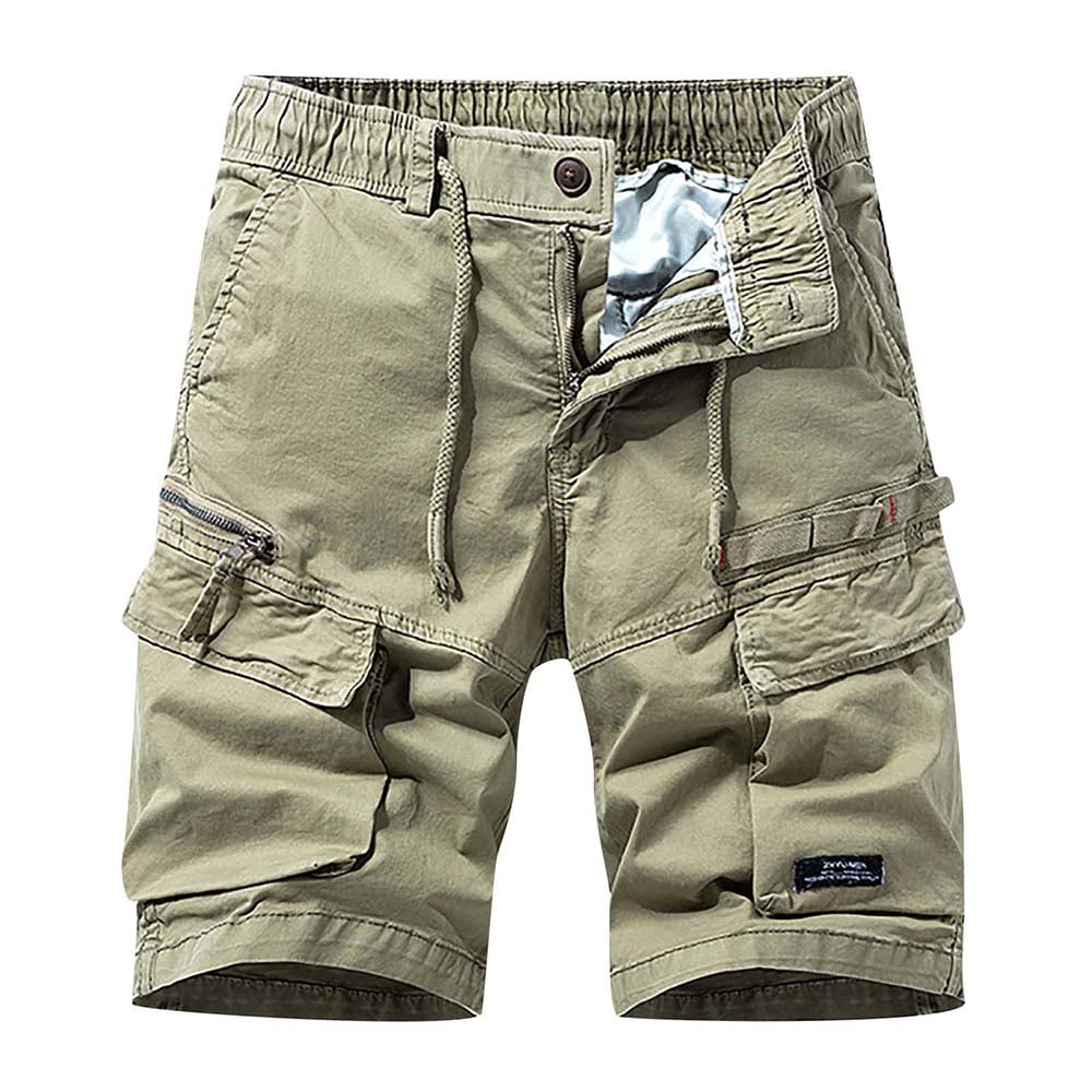 Zanvin Men's Flat Front Cargo Shorts, Multi Pocket, Casual Athletic — free download